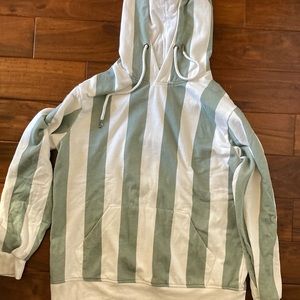 Huntington bc striped hoodie